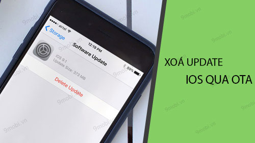 Instructions on how to remove updates via OTA on iPhone, iPad